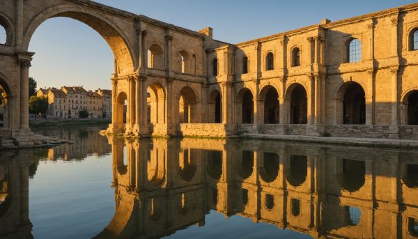 Arles et ses vestiges romains au bord de l'eau