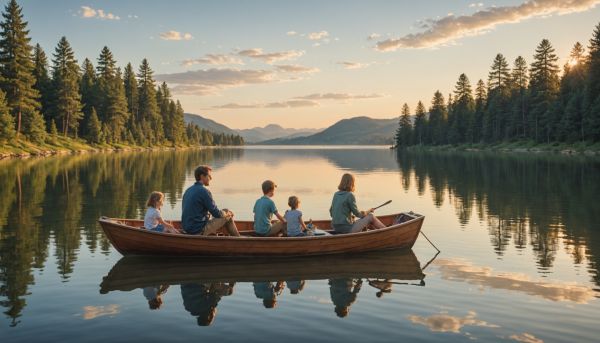 Une semaine de détente sur l'eau en famille